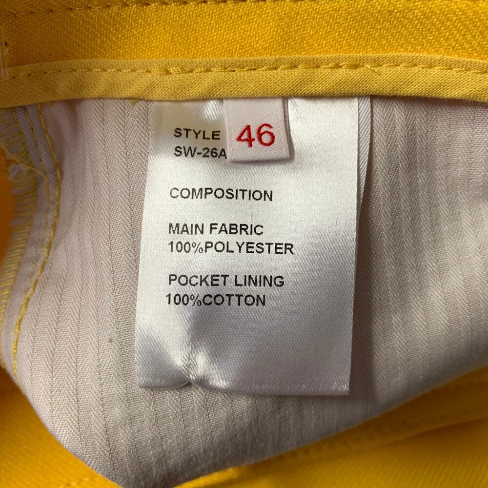 RANDOM IDENTITIES Size 30 Yellow Polyester Casual… - image 5